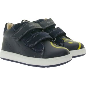 GEOX B Biglia B. D Kleinkinder Sneaker mit atmungsaktiver Sohle Mid-Cut-Schuhe Echtleder mit Klettverschluss Baby-Schuhe B044DD 08522 C4P2G Dunkelblau - neutral - Size: 21 Image