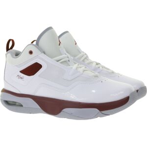 NIKE JORDAN Stay Loyal 3 Kinder Sneaker Mädchen und Jungen Echtleder Turnschuhe Low-Top Basketball FB9922-160 Weiß/Rot - neutral - Size: 38 1/2 Image