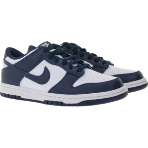 NIKE Dunk Low Kinder Sneaker Mädchen und Jungen Skater-Schuhe FB9109 116 Blau/Weiß - neutral - Size: 38 1/2 Image