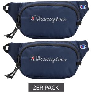 2er Pack Champion Center Bauch-Tasche Damen und Herren Touristen-Tasche Waistpack Gürtel-Tasche 1L CV2-1440-410 Dunkelblau - neutral - Size: One-Size Image