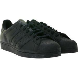 adidas Superstar Unisex Sneaker mit ikonischem Shell Toe Design Echtleder-Schuhe Low Top Sneaker EG4957 Schwarz - neutral - Size: 39 1/3 Image