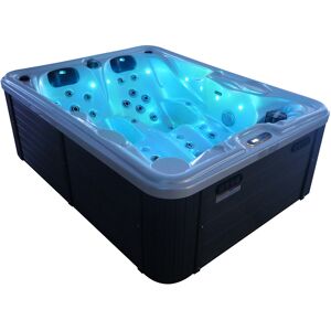 TroniTechnik Outdoor Whirlpool Spa BOTTARO Perlmutt 210cm x 160cm, Balboa Heizung, Hydromassage, zwei Pumpen, Isoliert Image