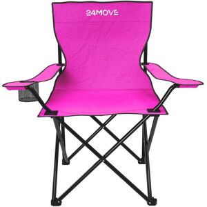 24MOVE® Campingstuhl Klappstuhl Outdoor Angelstuhl Camping faltbar pink Image