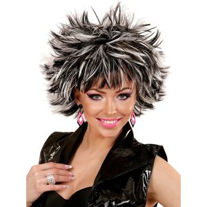 Widmann 80er Jahre Perücke Stacy Schwarz Weiß Wir machen Party.de Schwarz OS Image