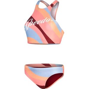 Speedo Printed Logo Volley 2 Piece Damen rot 38 Image