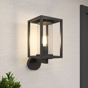 Aussenwandleuchte Ferda Lucande, dimmbar, schwarz, Aluminium, Modern, Wandleuchte außen Image