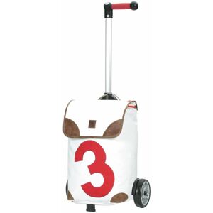 360° Taschen Lee Trolley Zahl 3 rot, Lederdetails, Shopper mit 3-Wege-Griff Image