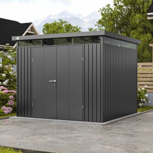 PRIMEYARD 240 x 240 cm Gerätehaus, Umbragrau metallic - (GFPV00985) Image