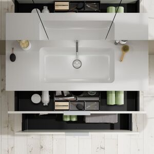 burgbad Eqio Waschtischkombination mit Mineralguss-Waschtisch, 122 cm, mit Griff G0146 Image 2