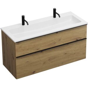 burgbad Eqio Waschtischkombination mit Mineralguss-Waschtisch, 122 cm, mit Griffleiste G0252 Image
