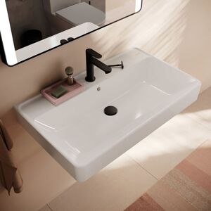 Hansgrohe Xanuia Q Waschtisch 800/480 mit Hahnloch und Überlauf, SmartClean Image
