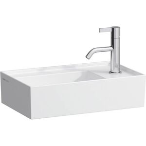 LAUFEN Kartell Handwaschbecken 46 x 28 cm mit 1 Hahnloch, Armaturenbank rechts Image