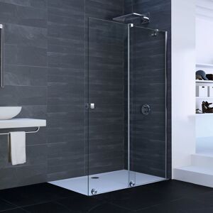 HÜPPE Xtensa pure Walk-In Gleittür mit festem Segment 120 cm, Anschlag rechts Image 2