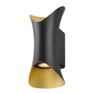 SLV Leuchten & Lampen SLV 1007807 MODELA Wandleuchte up&down 2700K PHASE schwarz gold IP65 Image