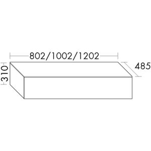 Burgbad Sideboard Essence PG2 310x1206x485 Weiß Matt, USZP12TF3893 USZP12TF3893 Image