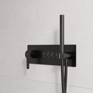 Steinberg Unterputz-Einhebelmischer, mit pushtronic, für 4 Verbraucher, schwarz matt, 39022422S 39022422S Image