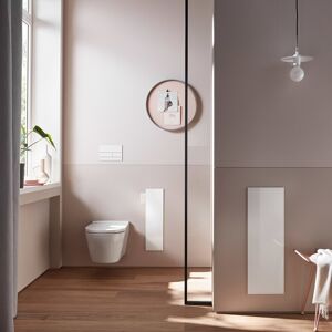 emco Schrankmodul asis pure mit Glasfront Türanschlag links, Unterputz, 730mm, alpinweiss matt, 9755 975528406 Image