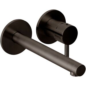 Herzbach design ix pvd Waschtisch Wandarmatur 80 gerader Auslauf 210 black, Black Steel, 21.139754.1 21.139754.1.40 Image