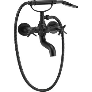Neuesbad Serie 400 Wannenarmatur mit Brauseset, Oberfläche: schwarz matt NB1DEBQT_N11D1 Image 2