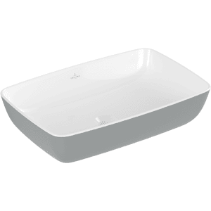 Villeroy & Boch Aufsatzwaschtisch Artis 4172 580x380mm, ohne Hahnloch ohne Überlauf Eckig French Lin 417258BCT7 Image