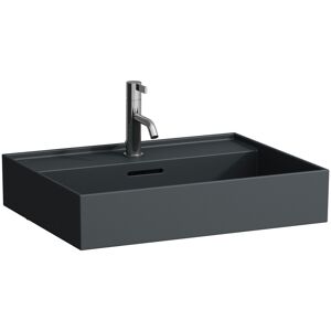 LAUFEN Waschtisch Kartell · LAUFEN 460x600x145, 1 Hahnloch, mit Überlauf, graphit matt H8103337581041 Image