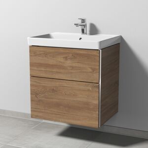 Sanipa 3way Waschtischunterbau zu Villeroy & Boch Avento Waschtisch mit 2 Auszügen, Eiche-Kansas BR62159 Image
