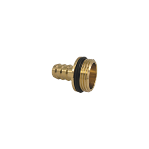 AquaCraft Schlauchverschraubung 1001000066 mit Dichtring, 1" x Tülle 13mm, messing Image