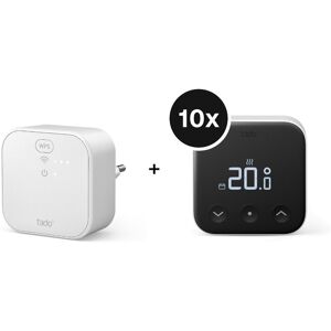 tado° X Starter Kit mit Smartes Thermostat für Fußbodenheizung und Einzelraumsteuerung - 10er-Set + Bridge Image