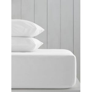 Next White Cotton Rich Extra Deep Fitted Deep Fitted Bed Sheet Image