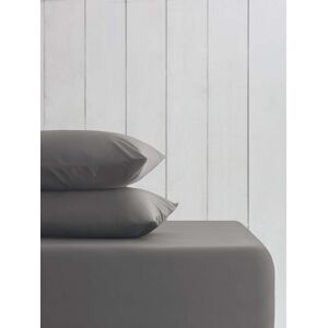Next Grey Charcoal Cotton Rich Deep Fitted Deep Fitted Bed Sheet Image