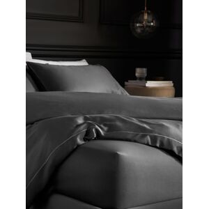Next Charcoal Grey 300 Thread Count Collection Luxe 100% Cotton Extra Deep Fitted Sheet Image