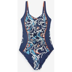 White Stuff White Stuff Blue Splash Tummy Control Swimsuit Image
