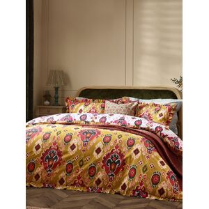 Paoletti Paoletti Amber 1973 Dawson Ikat Ruffle Duvet Cover Set Image