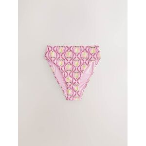 Next Pink/Yellow Lemon High Waist High Leg Tummy Control Bikini Bottoms Image