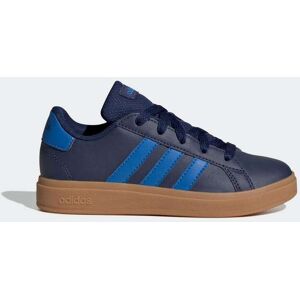 adidas Navy/Blue Grand Court Lace-Up Kids Trainers Image