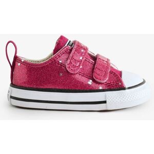 Converse Converse Red Chuck Taylor All Star Infant Glitter EasyOn Trainers Image