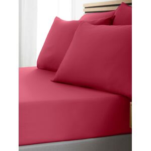 Catherine Lansfield Catherine Lansfield Hot Pink So Soft Non-Iron Fitted Sheet Image