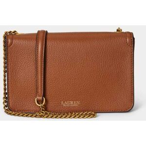 Lauren Ralph Lauren Lauren Ralph Lauren Brown Leather Flap Chain Cross-Body Bag Image