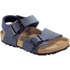 Birkenstock Birkenstock Navy Kids New York Birko Flor Sandals Image