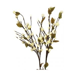 Europalms Camellia bow, with LEDs, white, 50cm lysdioder sløjfe hvid med bue Image