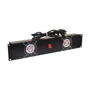 Omnitronic Front Panel Z-19 with 2 Fans wired 2U ventilatorer omnitronisk foran Image