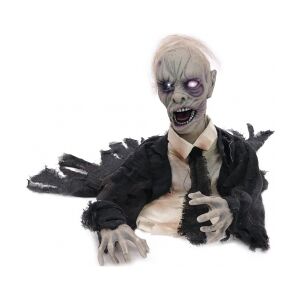 Halloween Dekoration, Animeret Figur med Lys- og Lydeffekter, Zombie, 4 animeret Image