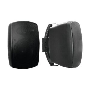 Omnitronic OD-5T Wall Speaker 100V black 2x væghøjttaler højttaler sort væg Image