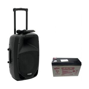 Omnitronic Set MES-12BT2 + Battery TILBUD NU batteri sæt Image
