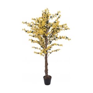 Europalms Forsythia tree with 3 trunks, artificial plant, yell kufferter trunker Image