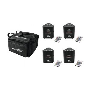 EuroLite Set 4x AKKU TL-3 QuickDMX + Soft Bag TILBUD NU Image