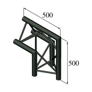 Alutruss TRILOCK S-PAC 24 2-Way Corner 90°/\\ black TILBUD NU Image