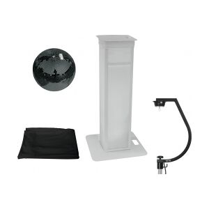 EuroLite Set Mirror ball 30cm black with Stage Stand variable + Cover black Image