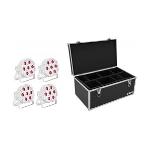 EuroLite Set 4x LED SLS-7 HCL Floor white + Case TILBUD NU Image