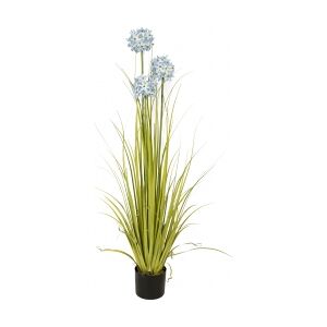 Europalms Allium grass, artificial plant, blue, 120 cm TILBUD NU Image